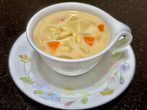 高野豆腐で!具材は和風なクリーム煮